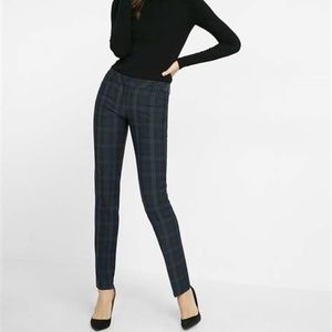 Express Slim Fit Columnist Navy Plaid Pant Sz. 2S